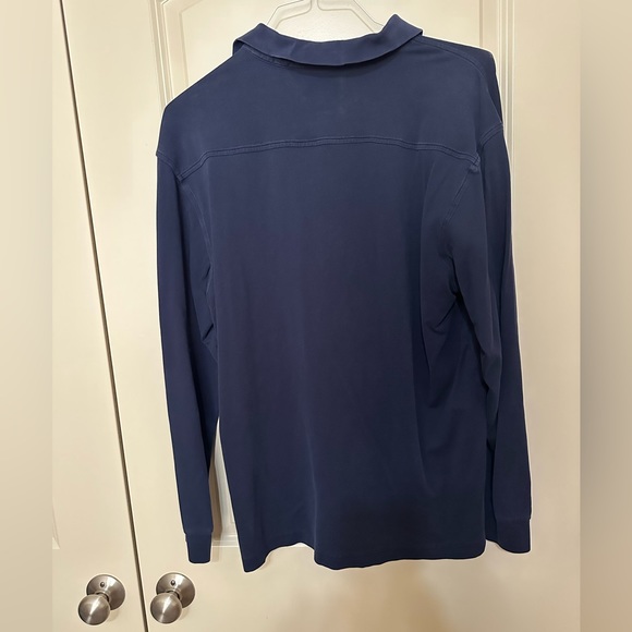 Fila Size Large Blue Collared Long Sleeve Active Men's Top - Picture 3 of 3